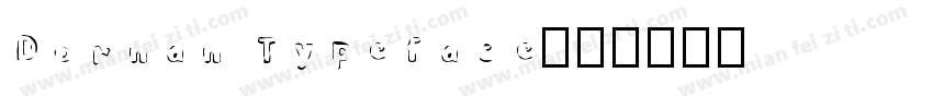 Dornan Typeface字体转换